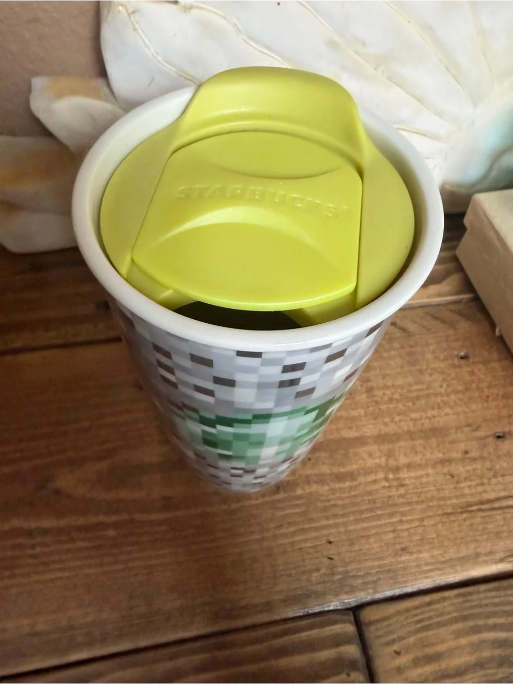 Starbucks 2012 Rodarte Pixel Ceramic Coffee Tumbler